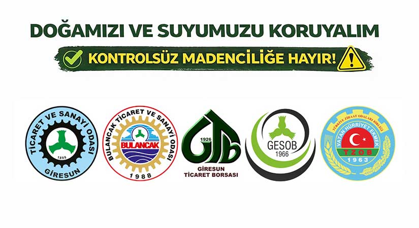 Giresun iş dünyası “doğa yoksa üretim de yok” dedi