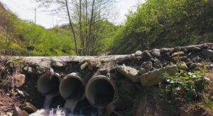 Giresun’da drenaj çalışmasıyla yollar güvenceye alındı