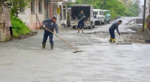 Giresun Belediyesi Fen İşleri harıl harıl