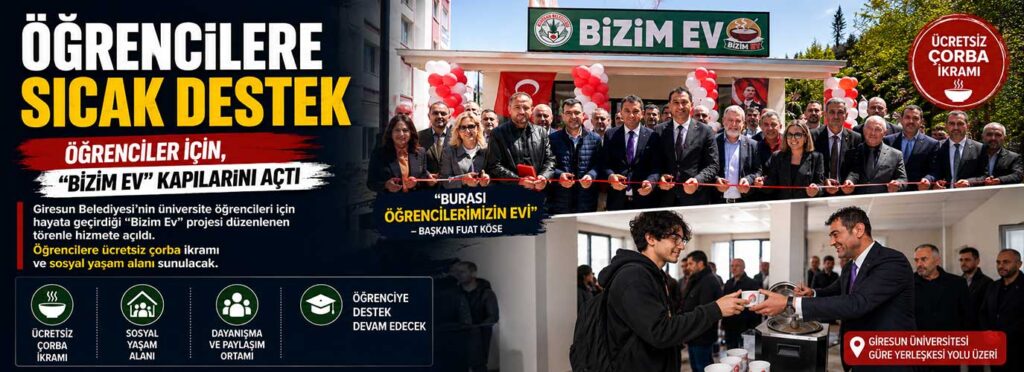 Öğrenciler için, “Bizim Ev” kapılarını açtı
