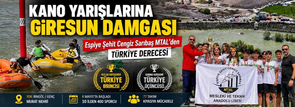 Espiye Şehit Cengiz Sarıbaş MTAL’den Türkiye Derecesi
