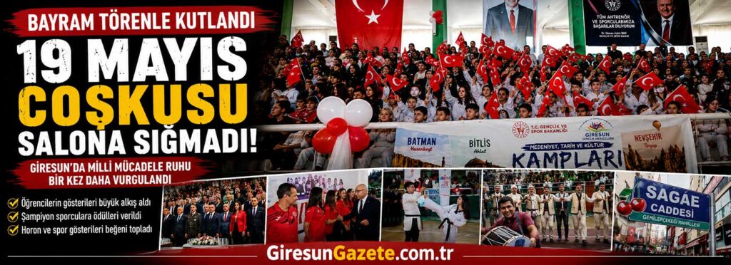 Giresun’da 19 Mayıs coşkusu salona sığmadı