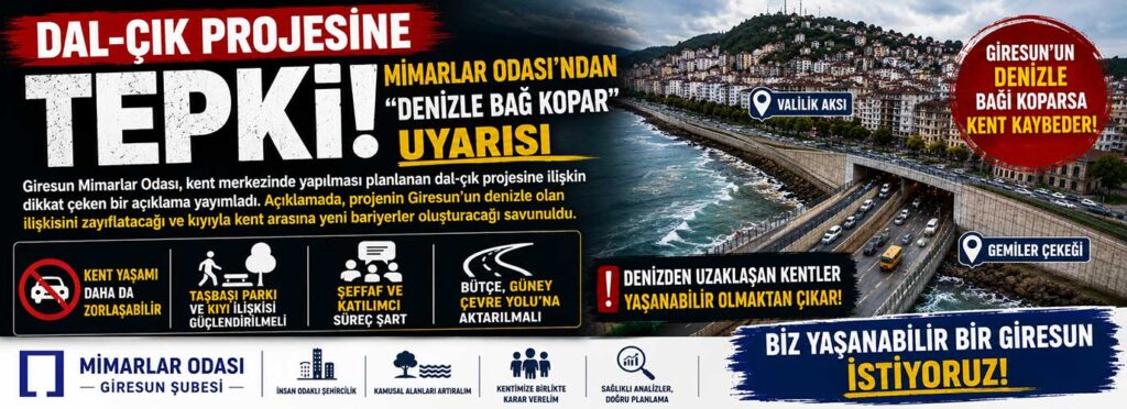 Mimarlar Odası’ndan “denizle bağ kopar” uyarısı