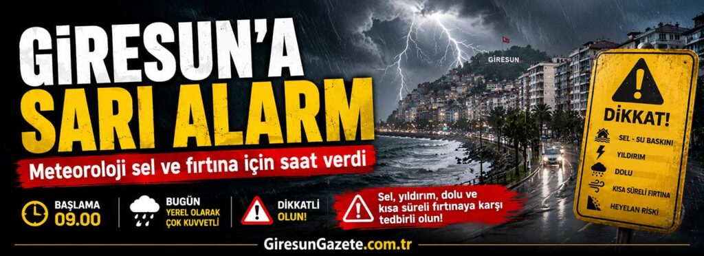 Meteoroloji sel ve fırtına için saat verdi