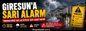 Meteoroloji sel ve fırtına için saat verdi
