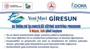 Giresun’da su ürünleri eğitimi başlıyor