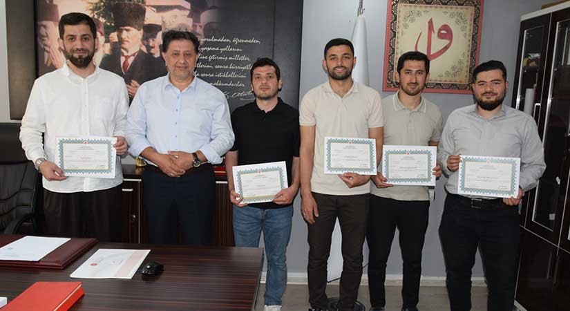 Espiye’de 7 din görevlisine akademi diploması