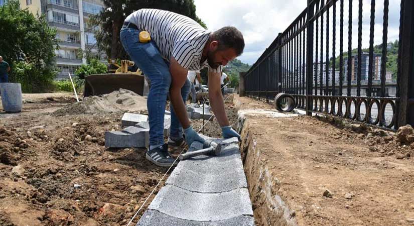 Görele sahiline estetik dokunuş geliyor