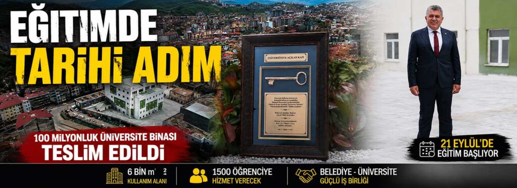 100 milyonluk üniversite binası teslim edildi