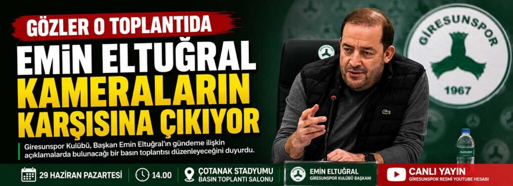 Emin Eltuğral kameraların karşısına çıkıyor