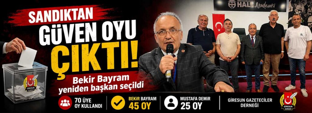 Bekir Bayram yeniden başkan seçildi
