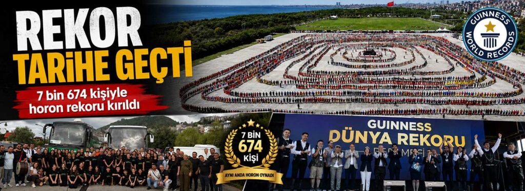 7 bin 674 kişiyle horon rekoru kırıldı