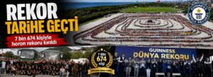 7 bin 674 kişiyle horon rekoru kırıldı