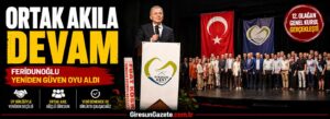 Feridunoğlu yeniden güven oyu aldı