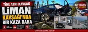 Liman Kavşağı’nda bir kaza daha