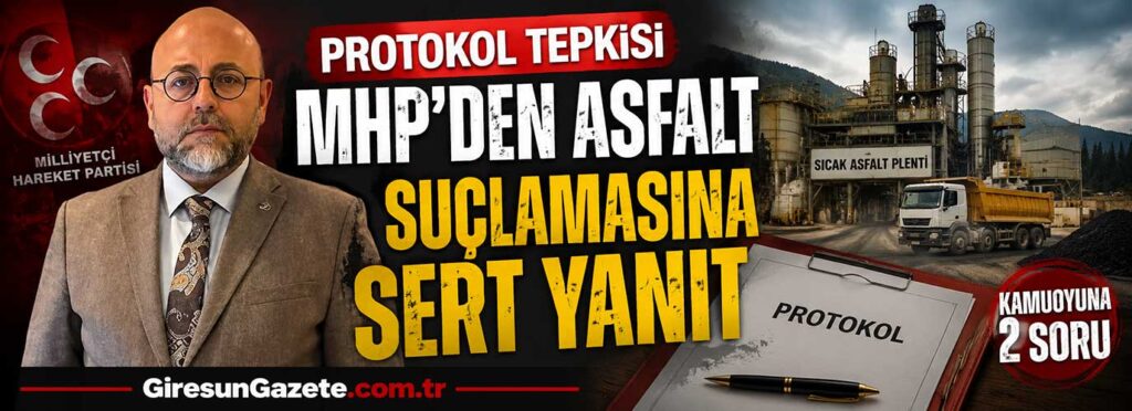 MHP’den asfalt suçlamasına sert yanıt