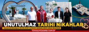 Bulancak Belediyesi 26.06.2026 tarihinde iskelede nikâh şöleni düzenledi