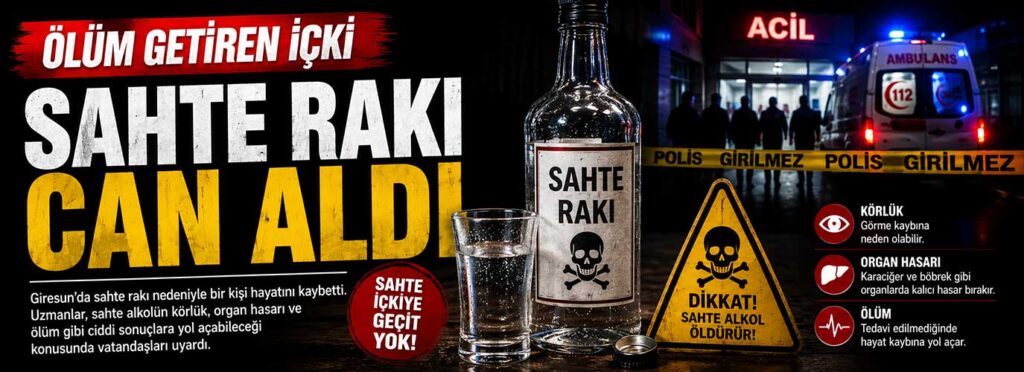 Sahte rakı can aldı