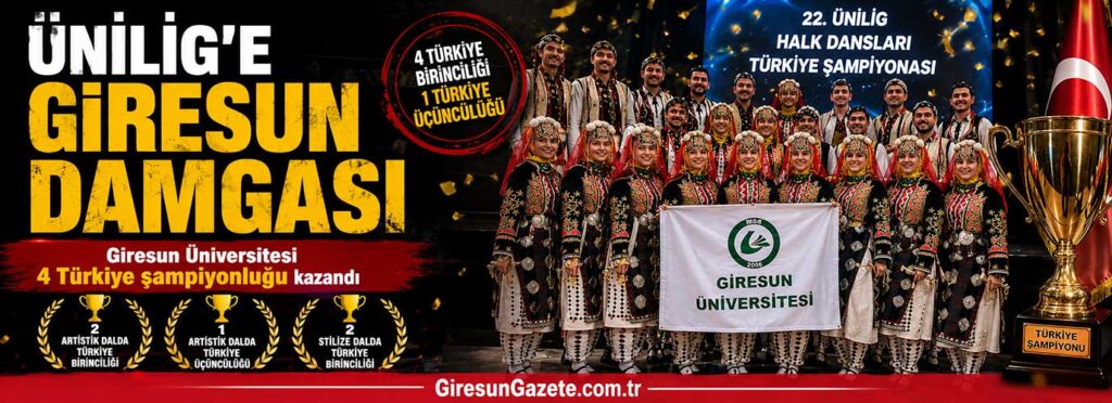 Giresun Üniversitesi 4 Türkiye şampiyonluğu kazandı
