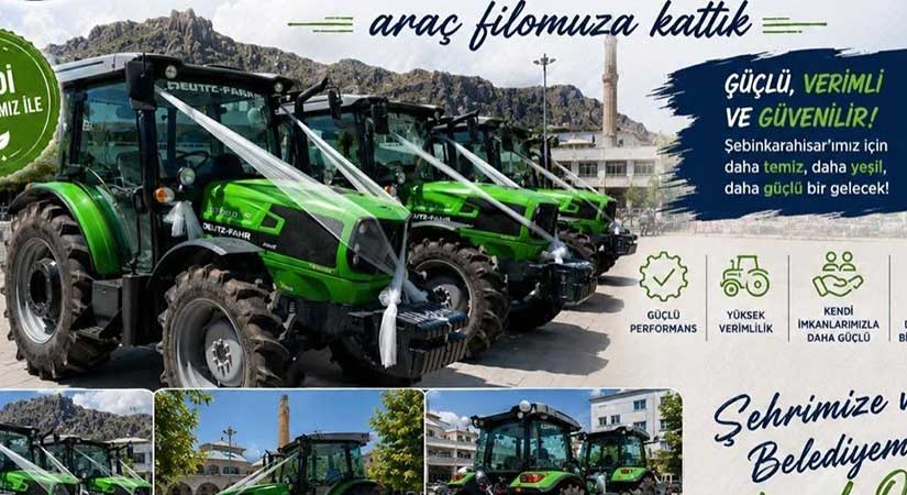 Şebinkarahisar’a 2 yeni traktör