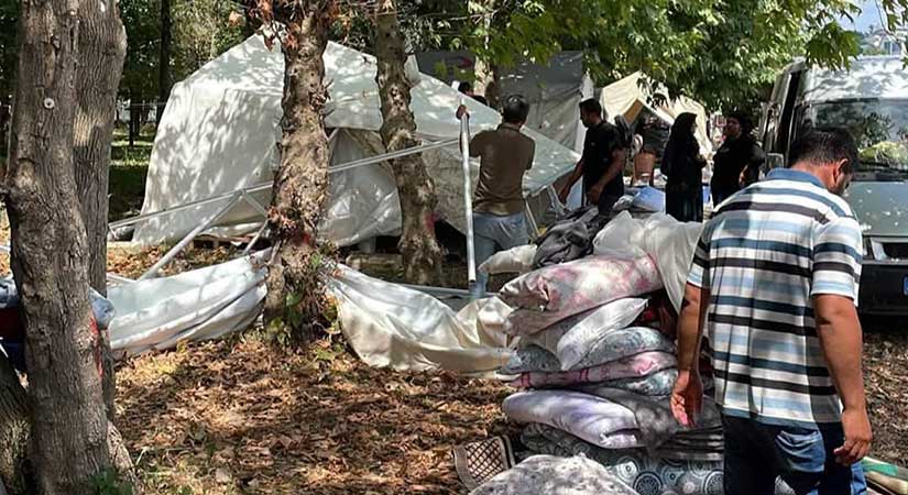 Aksu Şenlik Alanı’ndaki çadırlar kaldırıldı