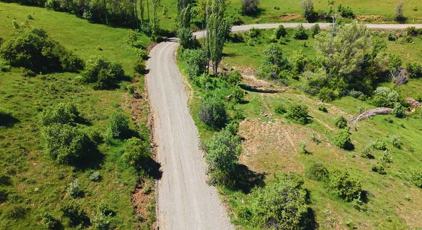 Çamoluk’ta 7,5 kilometrelik yol yenilendi