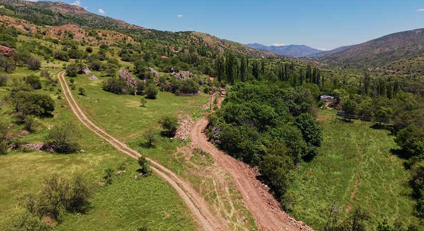 Çamoluk’ta 700 metrelik yeni yol hizmete açıldı