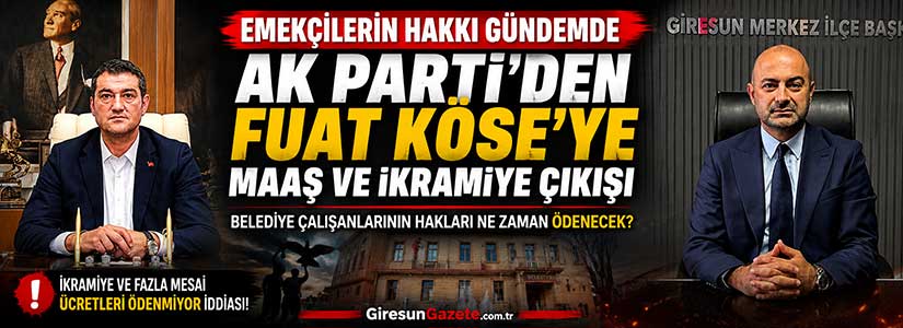 AK Parti’den Fuat Köse’ye maaş ve ikramiye çıkışı
