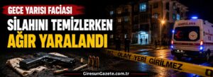 Silahını temizlerken ağır yaralandı