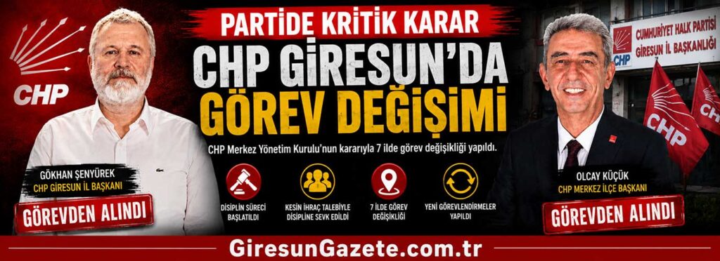 CHP Giresun’da görev değişimi