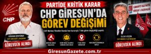 CHP Giresun’da görev değişimi