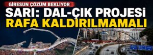 Sarı: Dal-Çık Projesi rafa kaldırılmamalı
