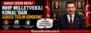 MHP Milletvekili Konal’dan adrese teslim gönderme