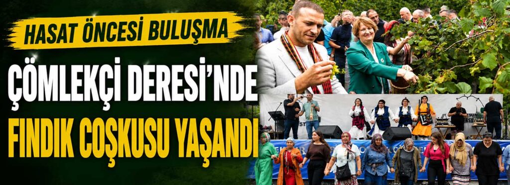 Çömlekçi Deresi’nde fındık coşkusu yaşandı
