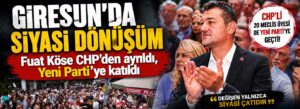 Fuat Köse CHP’den ayrıldı, Yeni Parti’ye katıldı