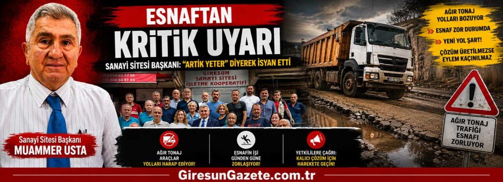 Sanayi Sitesi Başkanı: “Artık yeter” diyerek isyan etti