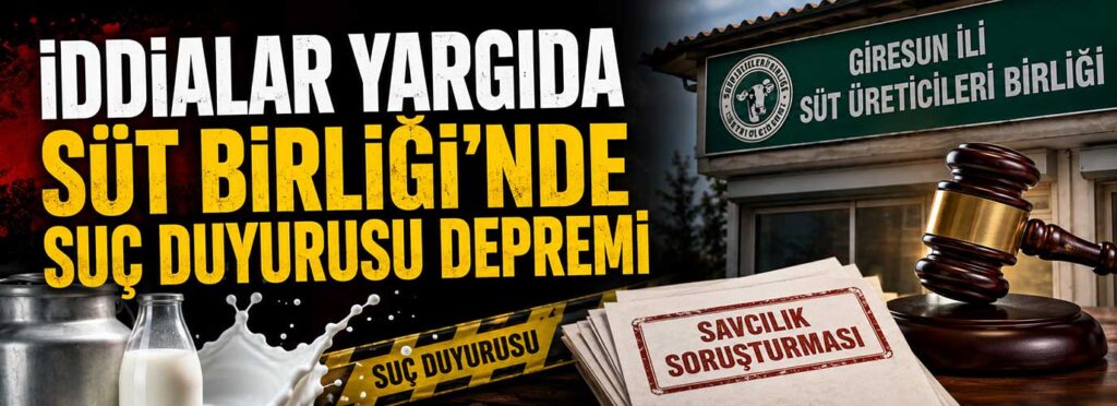 Süt Birliği’nde suç duyurusu depremi