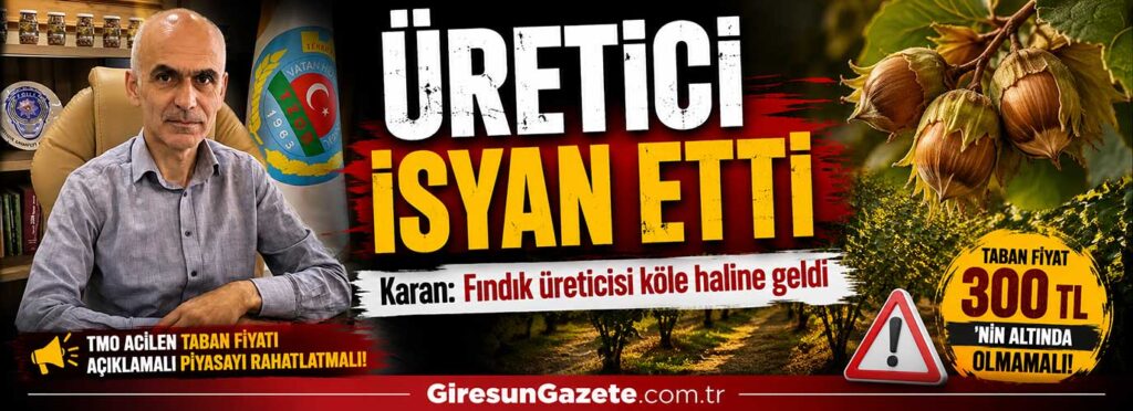 Karan: Fındık üreticisi köle haline geldi