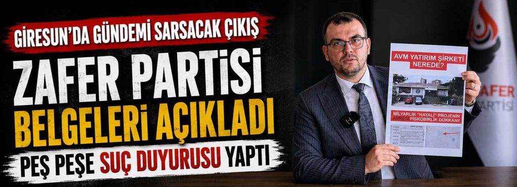 Zafer Partisi belgeleri açıkladı, peş peşe suç duyurusu yaptı