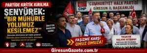 Şenyürek: Bir mühürle yolumuz kesilemez