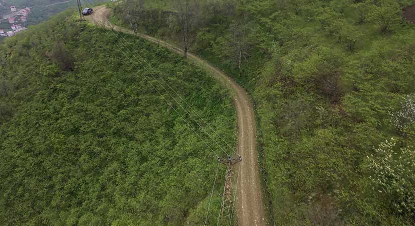 Piraziz’de 12,8 kilometrelik yol tamamlandı