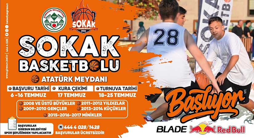 Giresun’da sokak basketbolu heyecanı başlıyor