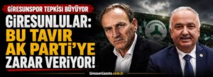 Giresunlular: Bu tavır AK Parti’ye zarar veriyor!