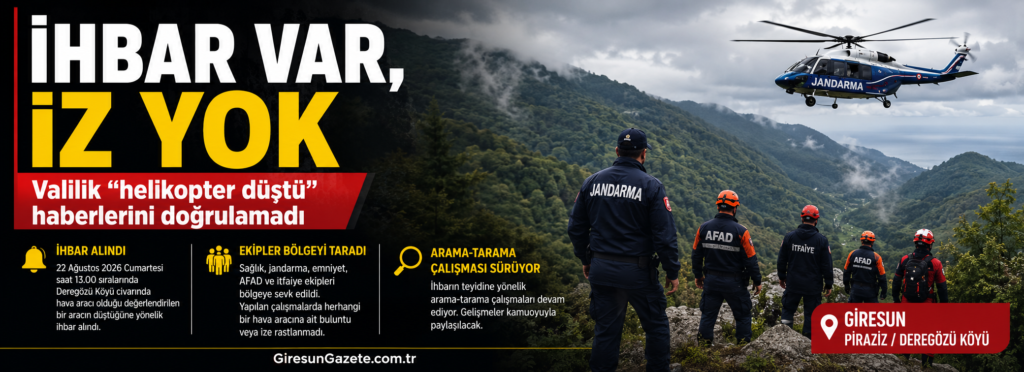 Valilik “helikopter düştü” haberlerini doğrulamadı