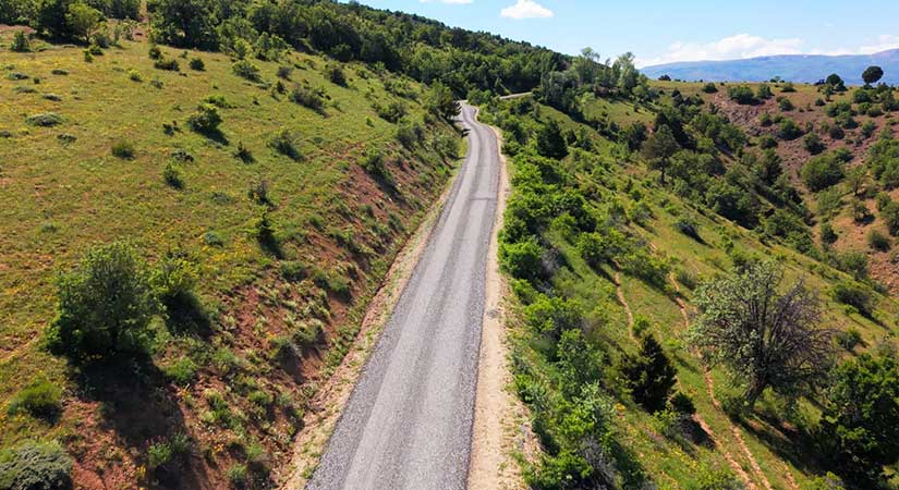 Çamoluk’ta 6,5 kilometrelik güzergâh yenilendi