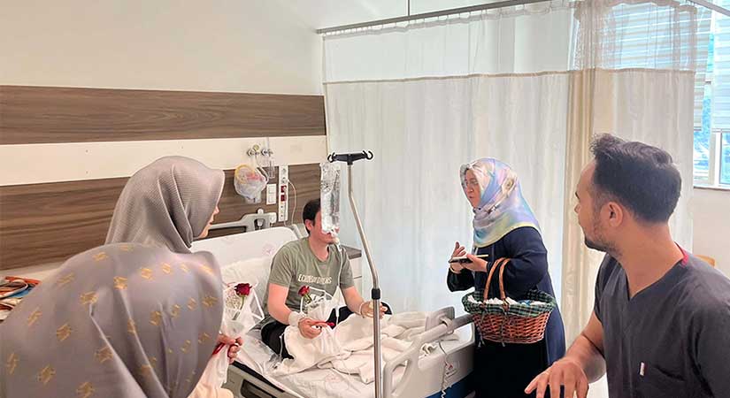 Müftülükten hastalara anlamlı Mevlid ziyareti