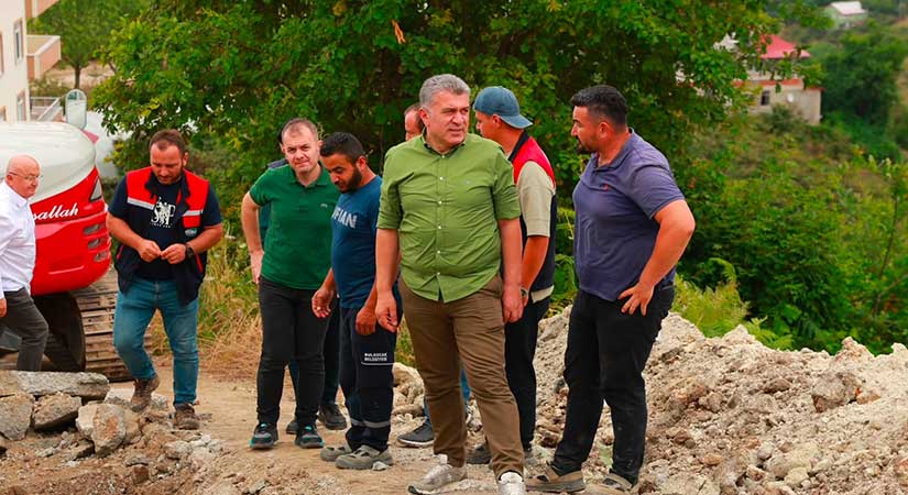 Emecen’de 500 metrelik şebeke tamamlanıyor