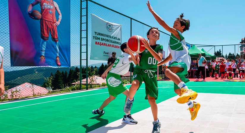 Kulakkaya’da basketbol coşkusu yaşandı
