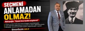Bektaşoğlu: “Siyaset önce kendini sorgulamalı”