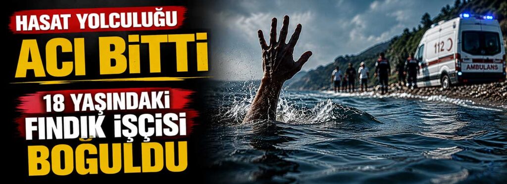18 yaşındaki fındık işçisi boğuldu